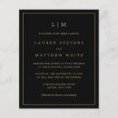 Recherche de black and gold invitations Élégant
