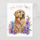 Search for golden retriever lover postcards Friend