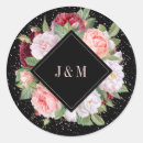Search for vintage rose wedding stickers Black