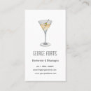 Search for martini business cards Bar