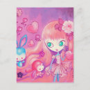 Recherche de lapin fille cartes postales Pour elle