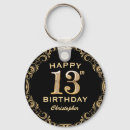 Search for thirteenth keychains 13th birthday