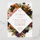 Recherche de fall floral invitations Élégant