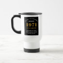 Search for black and gold travel mugs 50th birthday