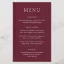 Search for burgundy menus Classic