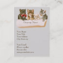 Recherche de chat vintage cartes visite Mignon