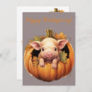 Search for pig thanksgiving cards Animal