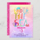 Search for unicorn 7th birthday invitations Glitter