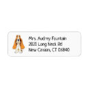 Search for basset hound return address labels Funny