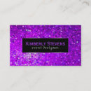 Search for black and purple business cards Simple