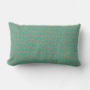 Search for aqua and orange patterns pillows Stylish