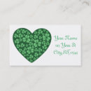Search for shamrock business cards St patrick's day