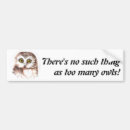 Search for cute owl bumper stickers Funny