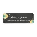 Search for chalkboard floral return address labels Flowers