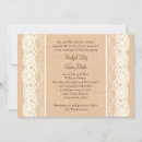 Recherche de burlap and lace wedding invitations Vintage
