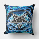 Recherche de pentagramme coussins Bleu