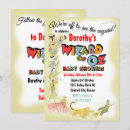 Search for wizard baby shower invitations Yellow brick road