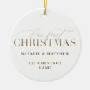 Search for our first house ornaments Typography