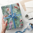 Search for peacock feathers wrapping paper Birthday
