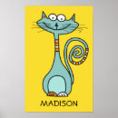 Recherche de chats colorés posters Drôle