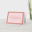 Search for retro bridesmaid cards Modern