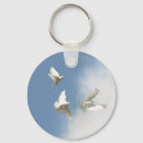 Search for white doves keychains Flying