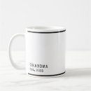 Search for grandma established mugs Black and white
