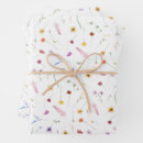Search for wildflowers wrapping paper Watercolor boho wild flowers