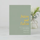 Search for sage and gold wedding invitations Classic