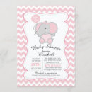 Search for elephant baby girl shower invitations Pink