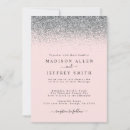Search for blush and silver wedding invitations Minimalist
