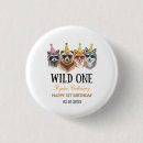 Search for wild at one buttons Safari birthday