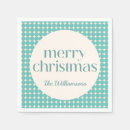 Search for green christmas party napkins Pattern