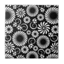 Recherche de floral noir et blanc carreaux Moderne