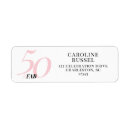 Search for black pink return address labels 50 year old