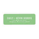 Search for lime green return address labels Minimalist