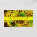 Search for sunflower business cards Yellow