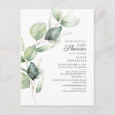 Search for green and white baby shower invitations Green eucalyptus foliage