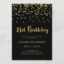 Search for classy 21st birthday invitations Typography