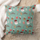 Search for mint green christmas pillows Santa claus