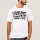 Search for education tshirts important