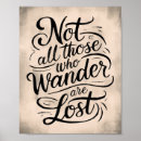 Search for not all who wander posters Typography