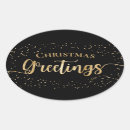 Search for elegant black and gold christmas stickers Calligraphy