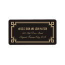 Search for 1920s wedding return address labels Retro