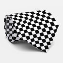 Search for black and white checkered ties Chequered