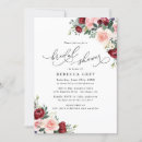 Search for fall floral bridal shower invitations Watercolor flowers