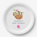 Search for sloth plates Sloth baby shower