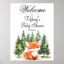Search for woodland fox baby shower posters Animals