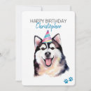 Search for husky birthday cards Dog