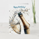 Search for champagne birthday cards Bubbly